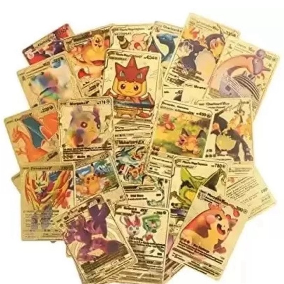 165 Pokemon Gold Foil Cards PACK CARDS TCG GX Vmax GX Card Charizard Rare New - Picture 11 of 16